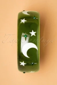 TopVintage Exclusive ~ 50s Wide Zombie Bangle In Green