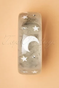 TopVintage Exclusive ~ 50s Wide Spectre Bangle In Grey And White