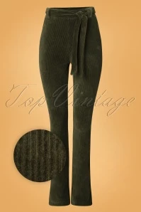 70s Dolly Trousers In Green