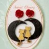 50s Golden Cat Black Moon Earrings -King Louie Shop 232814 Sweet Cherry 45684 Golden Cat Earrings 26102022 0005 W category