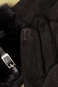 50s Hepburn Gloves In Black 5 50s Hepburn Gloves In Black - Image 3