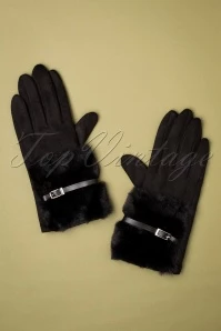 50s Hepburn Gloves In Black