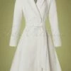 50s Jayda Swing Coat In White -King Louie Shop 233177 Heart Roses 44217 Swing Coat White 221103 611W category