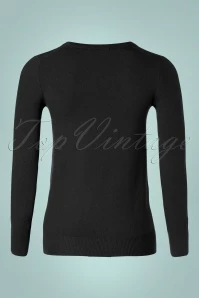 50s Kelly Sweater In Black 5 50s Kelly Sweater In Black - Image 3