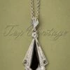 Art Deco Necklace In Black