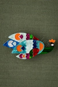 Good Tidings Peacock Brooch