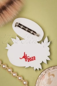 Compact Brooch In Tan 5 Compact Brooch In Tan - Image 3