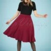 50s Etta Swing Skirt In Red -King Louie Shop 233802 Banned 43517 Swingskirt Mustard Etta Rib 06292022 040MW category