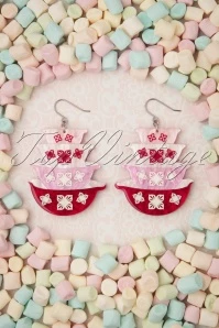 Nanna's Prized Flower Bowls Earrings