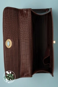 50s Versailles Handbag In Caffe Brown 6 50s Versailles Handbag In Caffe Brown - Image 4