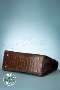 50s Versailles Handbag In Caffe Brown 7 50s Versailles Handbag In Caffe Brown - Image 5