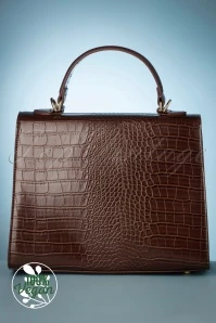 50s Versailles Handbag In Caffe Brown 8 50s Versailles Handbag In Caffe Brown - Image 6