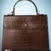 50s Versailles Handbag In Caffe Brown