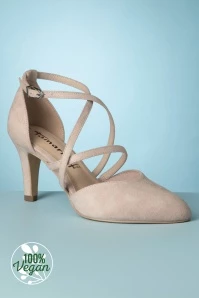 Tamaris 50s Estelle Pumps In Powder Pink 4 Tamaris 50s Estelle Pumps In Powder Pink - Image 2