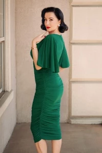 The Eugenie Butterfly Pencil Dress In Green 6 The Eugenie Butterfly Pencil Dress In Green - Image 4