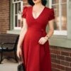The Mary Grace A-Line Dress In Red -King Louie Shop 235018 Vintage Diva 45231 Mary Grace Aline Red Dress 220725 403 category