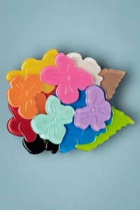 Rainbow Heartfelt Hydrangea Brooch