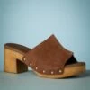 Tamaris 70s Virginia Suede Clogs In Cognac -King Louie Shop 235220 Tamaris 45405 Klomp Cognac 20230125 0009 category