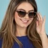 Powder Nora Sunglasses In Tortoiseshell -King Louie Shop 235424 Powder 46468 Sunglasses Tortoiseshell Grey 230120 402 category
