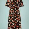 Traffic People Little Lies Dress In Black -King Louie Shop 235874 Traffic People 45569 Swingdress Butterfly Black Floral 02022023 004W category