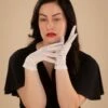 Lace Romance Gloves In Off White -King Louie Shop 236073 Julliettes Romance 46772 Gloves White Roses 230202 401 category