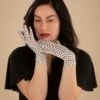 Polkadot Lace Gloves In Ivory 1 Polkadot Lace Gloves In Ivory -King Louie Shop 236078 Julliettes Romance 46770 White Black Polkadot Lace 230202 401 category