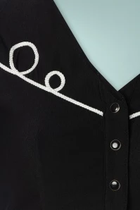 Cantarito Button Front Bolero In Black 7 Cantarito Button Front Bolero In Black - Image 5