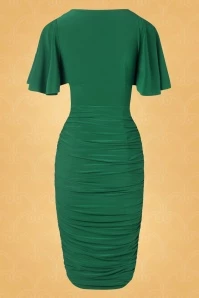 The Eugenie Butterfly Pencil Dress In Green 7 The Eugenie Butterfly Pencil Dress In Green - Image 5