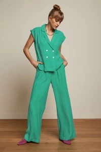 King Louie Sandy Nicole Blouse In Amber Green 3 King Louie Sandy Nicole Blouse In Amber Green