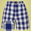 Cruise Ship Shorts In Blue And White -King Louie Shop 236397 Banned 45533 shorts white blue squares 230206 500Z category
