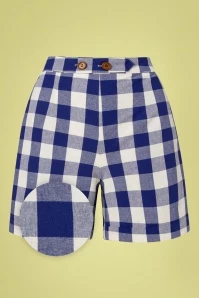 Cruise Ship Shorts In Blue And White
