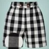 Cruise Ship Shorts In Black And White -King Louie Shop 236401 Banned 45532 Shorts Black White checkered 221130 501Z category