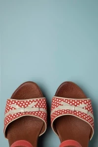 Karina Leather Platform Sandals In Orange 5 Karina Leather Platform Sandals In Orange - Image 3