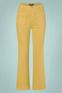 Betsy Bell Bottom Trousers In Yellow