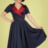Marol Swing Dress In Navy