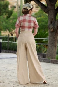 Lavina Sadie Wide Legged Summer Pants In Sand 5 Lavina Sadie Wide Legged Summer Pants In Sand - Image 3