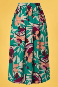 King Louie Arianna Pleat Skirt In Aqua Green 6 King Louie Arianna Pleat Skirt In Aqua Green - Image 4