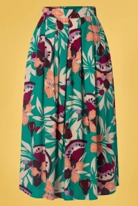 King Louie Arianna Pleat Skirt In Aqua Green 3 King Louie Arianna Pleat Skirt In Aqua Green