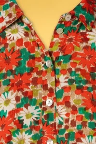 King Louie Rosie Keylime Midi Dress In Spicy Orange 6 King Louie Rosie Keylime Midi Dress In Spicy Orange - Image 4