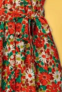 King Louie Rosie Keylime Midi Dress In Spicy Orange 7 King Louie Rosie Keylime Midi Dress In Spicy Orange - Image 5