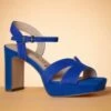 Tamaris Sarah High Heel Platform Sandals In Royal Blue -King Louie Shop 238110 Tamaris 45503 Sandal Royal Blue 230301 502W category