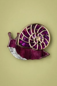 Painted Shell Brooch