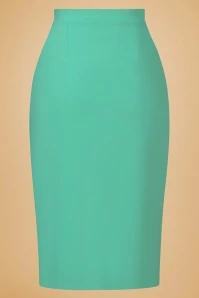 Rose Lee Pencil Skirt In Mint 6 Rose Lee Pencil Skirt In Mint - Image 4