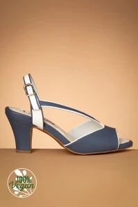 Ava GanGan Sandals In Estate Blue And Whisper White 3 Ava GanGan Sandals In Estate Blue And Whisper White