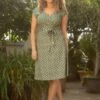 King Louie Mira Merlini Dress In Woodbine Green -King Louie Shop 238917 King Louie 44758 Alindress MErlini Woodbine Green 20221212 040M category
