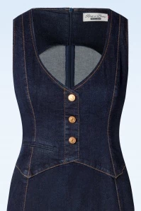 Mary Alice Pencil Dress In Blue 7 Mary Alice Pencil Dress In Blue - Image 5