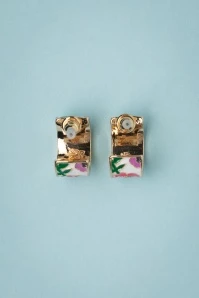 Spring To Life Enamel Huggie Earrings 5 Spring To Life Enamel Huggie Earrings - Image 3