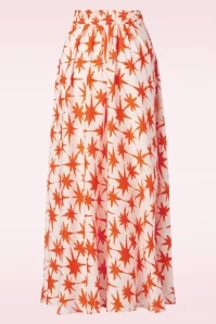 Palms Midi Skirt In Orange 5 Palms Midi Skirt In Orange - Image 3