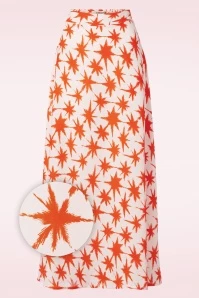 Palms Midi Skirt In Orange 3 Palms Midi Skirt In Orange