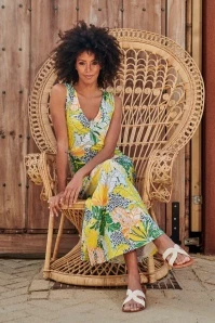 Tasia Tropical Maxi Dress In Multi